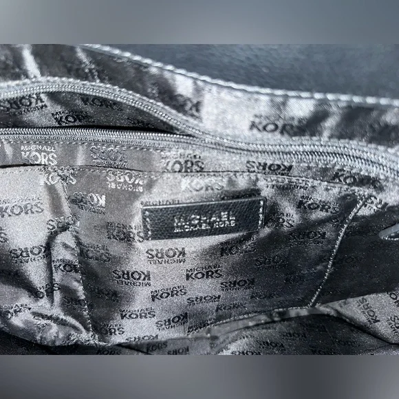 Michael Kors Black Leather Tote - Picture 5 of 6